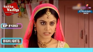 Anandi ने Chanda को घरेलू हिंसा से बचाया  Balika Vadhu  बालिका वधू  Highlight  Ep 1353 [upl. by Irpak338]