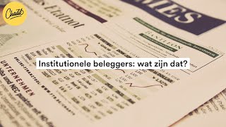 Institutionele beleggers wat zijn dat  Mr Chadd Academy [upl. by Selia]