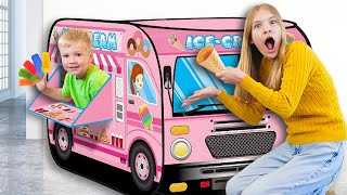 Amelia Avelina and Akim Ice cream truck story with Arthur [upl. by Scheer655]