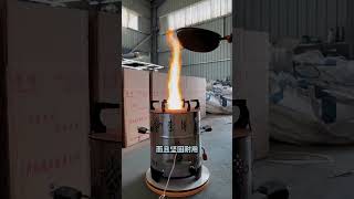 Firewood and coal dualpurpose smokeless environmentally friendly fierce fire stove every household [upl. by Lilybelle470]