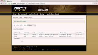 WebCert tutorial [upl. by Smoot]