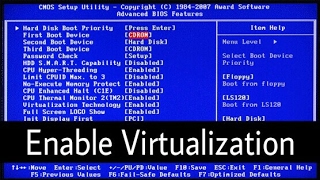 How to Enable Virtualization in BIOS windows 10 hp laptop [upl. by Yadsendew]