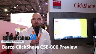 Barco ClickShare CSE800 Preview auf der ISE [upl. by Ollehcram9]