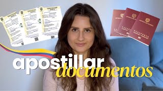 Cómo apostillar documentos en COLOMBIA 🇨🇴 [upl. by Yatnuahc]