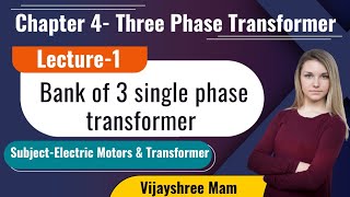 Bank of 3 single phase transformer three phase transformer [upl. by Claudie]