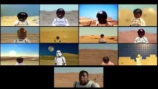 12 LEGO quotStar Wars The Force Awakensquot teaser trailers split screen [upl. by Yenar]