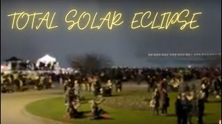 Live Solar Eclipse Crowd at Niagara Falls  Canada  Apr 8 2024 [upl. by Grinnell]