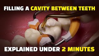 Filling a Cavity between Teeth Class II Composite Resin Procedure to treat an interproximal cavity [upl. by Ursi]