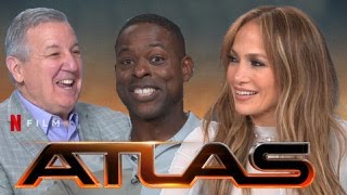 Jennifer Lopez gets intense in Atlas with Sterling K Brown [upl. by Issej]