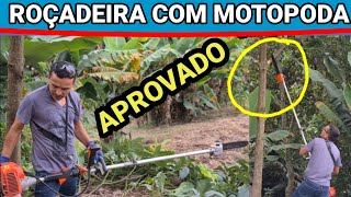 ROÇADEIRA COM MOTOPODA quotAPROVADOquot MUITO BOM [upl. by Soo848]