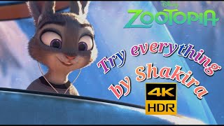 Shakira  Try Everything Zootopia 4K HDR [upl. by Yrome880]