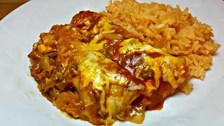 HOW TO MAKE ENCHILADAS  Enchilada Sauce Recipe  Tex Mex Enchiladas Recipe [upl. by Cott]