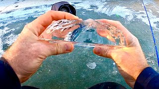 Ice Conditions Change Rapidly on the Mississippi River Backwaters  Ice Fishing [upl. by Ingelbert492]