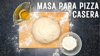 Masa para pizza casera  Receta fácil y rápida  La Cocina de Liz [upl. by Golding96]