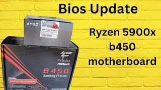 How to update BIOS for ASUS b450 motherboard for 5000 series Ryzen 5900x [upl. by Oribel93]