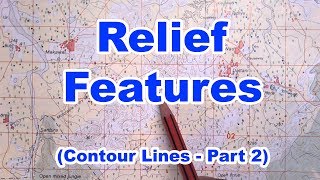 How to find Relief Features in a Toposheet  ICSE Geography Class 10 [upl. by Itnaihc549]