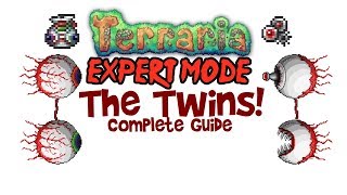 Terraria Twins Expert Mode Guide amp Normal too All Drops MageSummonerMeleeRanger [upl. by Anirok]