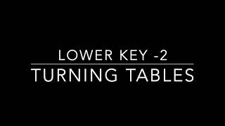 TURNING TABLES  LOWER KEY  INSTRUMENTALKARAOKE  ADELE [upl. by Yerd]