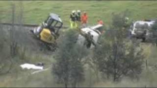 Train crash in NSW [upl. by Elsilrac]