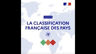 Déplacements à l’international  classification des pays au 29 novembre 2021 [upl. by Latrice]