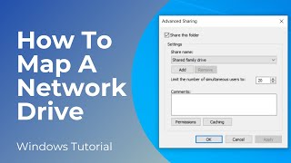 How To Map A Network Drive In Windows 10 [upl. by Aridaj]