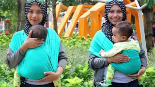 TUTORIAL CARA PAKAI GEOS 2IN1 INSTANT BABY WRAP  BAYIKUID [upl. by Theodosia]