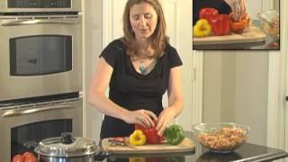 VegNews Vintage TV Stuffed Bell Peppers [upl. by Markus]