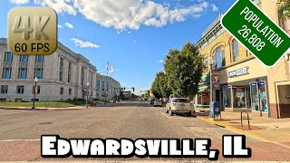 Driving Around Edwardsville Illinois and the SIUE Campus in 4k Video [upl. by Fitzhugh]