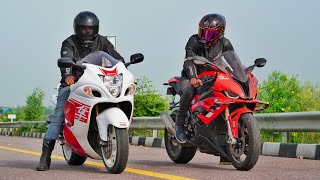 Bmw S1000RR 2023 Vs Suzuki HayaBusa  Full Throttle💪 [upl. by Notpmah]