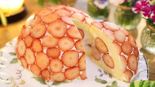 ズコットケーキの作り方・レシピ How to make Zuccotto cake｜Coris cooking [upl. by Annawit]