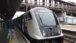 British Rail Class 345 Bombardier Aventra on TFL Rail Departing Stratford for Shenfield [upl. by Aetnahs633]