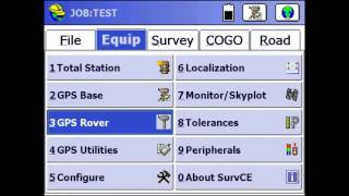 Carlson SurvCE Tutorial Setting up an S321 Base with an S320 Rover [upl. by Yerok389]