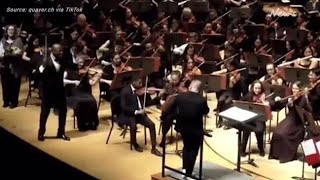 Conductor gets pranked on his birthday by orchestra [upl. by Wolsky]