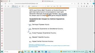 2024KPSSA MALİYE SORU24 [upl. by Jun119]