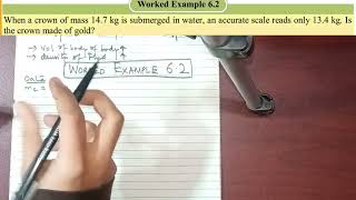 Archimedes Principle  Worked Example  EASY  Fluid Statics Class 11 Physics UrduHindi [upl. by Auerbach]