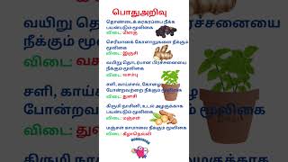 தமிழ்  பொதுஅறிவு வினா விடைகள்  TNPSC tamil pothutamil pothuarivutamil gk generalknowledge [upl. by Unity]