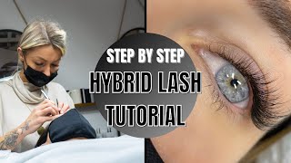 Lash Extension Tutorial  Step By Step Hybrid Set  Hybrid Mapping  QampA [upl. by Alekin124]