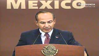 Mensaje a medios del Presidente Felipe Calderón [upl. by Seadon]