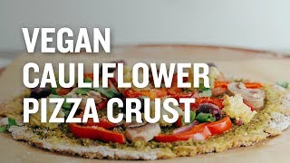 Vegan Cauliflower Pizza Crust  Minimalist Baker Recipes [upl. by Aminta]