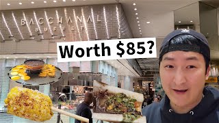 Is Vegas MOST EXPENSIVE BUFFET Worth It Bacchanal Buffet at Caesars Palace [upl. by Arahc]