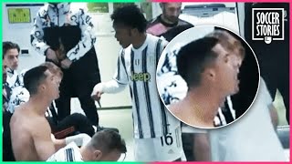 Cristiano Ronaldo And Cuadrados Fight In The Juventus Locker Room [upl. by Enitsud489]