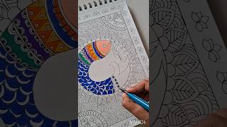 Madhubani fish painting shortsyoutubeshorts [upl. by Ilyah]