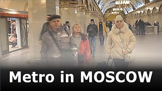 From Komsomolskaya to Prospekt Mira by metro [upl. by Ardme610]