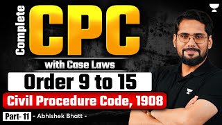 Complete CPC  Order 9 to 15  All State Judiciary Prep  Abhishek Bhatt [upl. by Bayard]