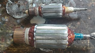 ryobi armature rewinding rewinding tutorial youtube powertoolsrepairing drill diy [upl. by Pejsach352]