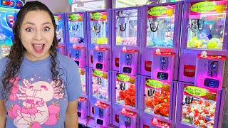 Playing ALL the MINI Claw Machines and MORE [upl. by Ylloj308]