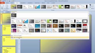 PowerPoint Designs  how to save your theme to the ribbon [upl. by Dwyer]