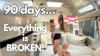 Full Time Living in an Airstream  Everything is BREAKING  Best Travel Trailer to Live in 2024 [upl. by Rusty714]