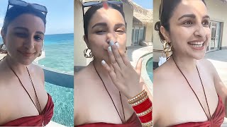 Parineeti chopra shares Maldives honeymoon cute video with Raghav Chadha [upl. by Winton]