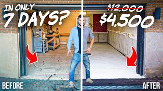 They said it was too hard so I tried – Garage Concrete Floor DIY [upl. by Nuahsyd]